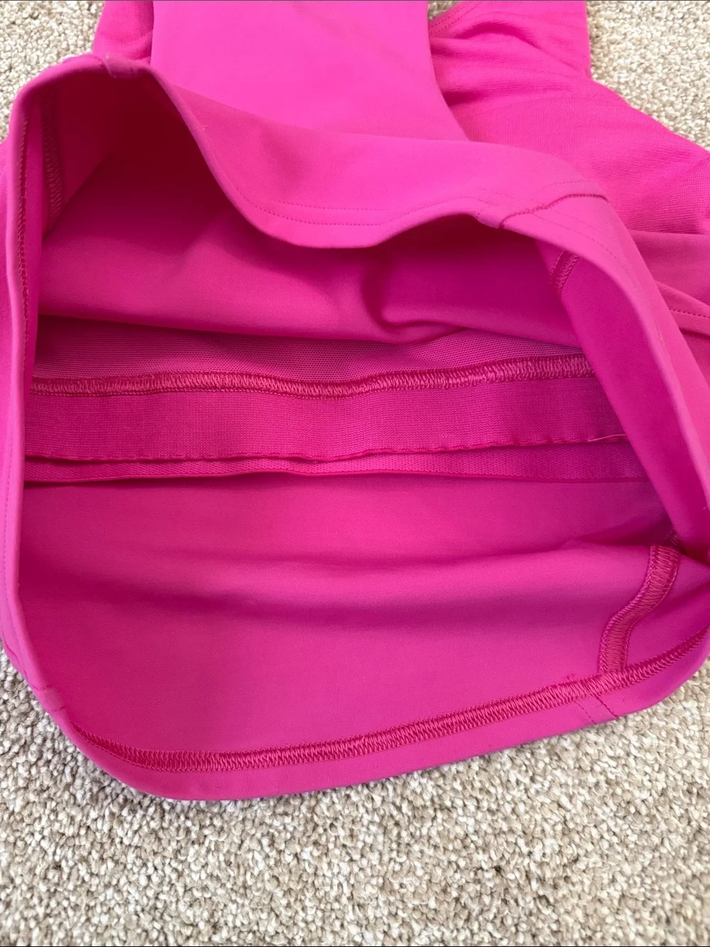 lululemon athletica Women's Magenta High-Neck Sports Bra Top